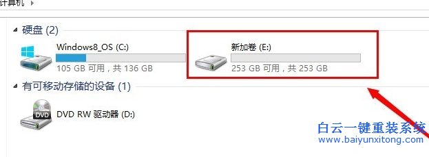 筆記本,自帶,win8,只,有一個,盤,怎么,分區(qū),步驟