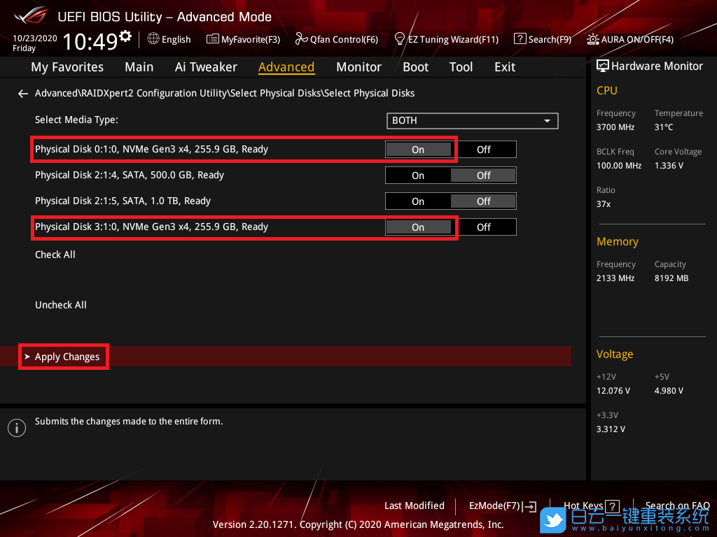 華碩主板,RAID,ASUS,BIOS步驟