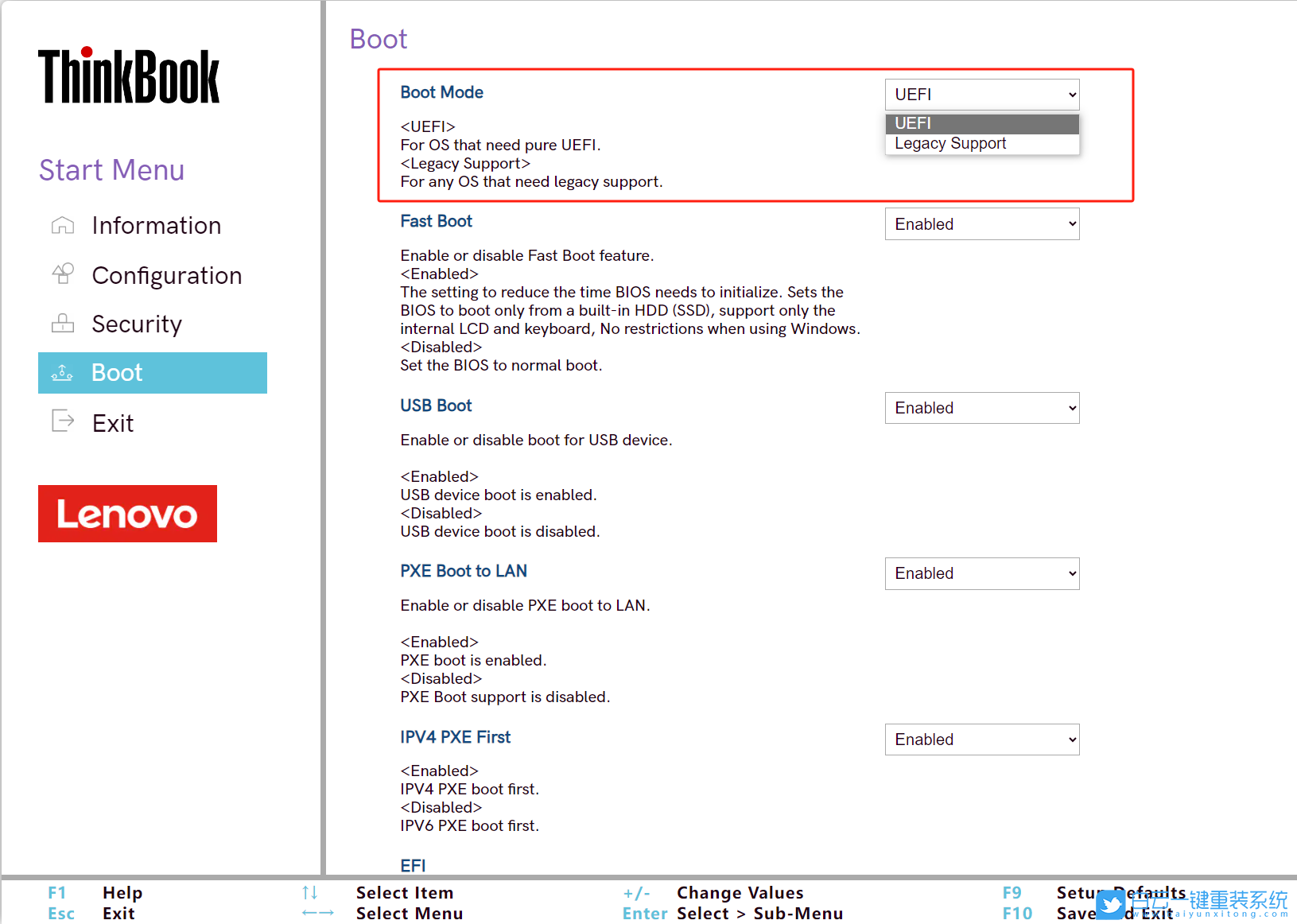 昭陽,Thinkbook,筆記本安裝系統,BIOS,設置步驟